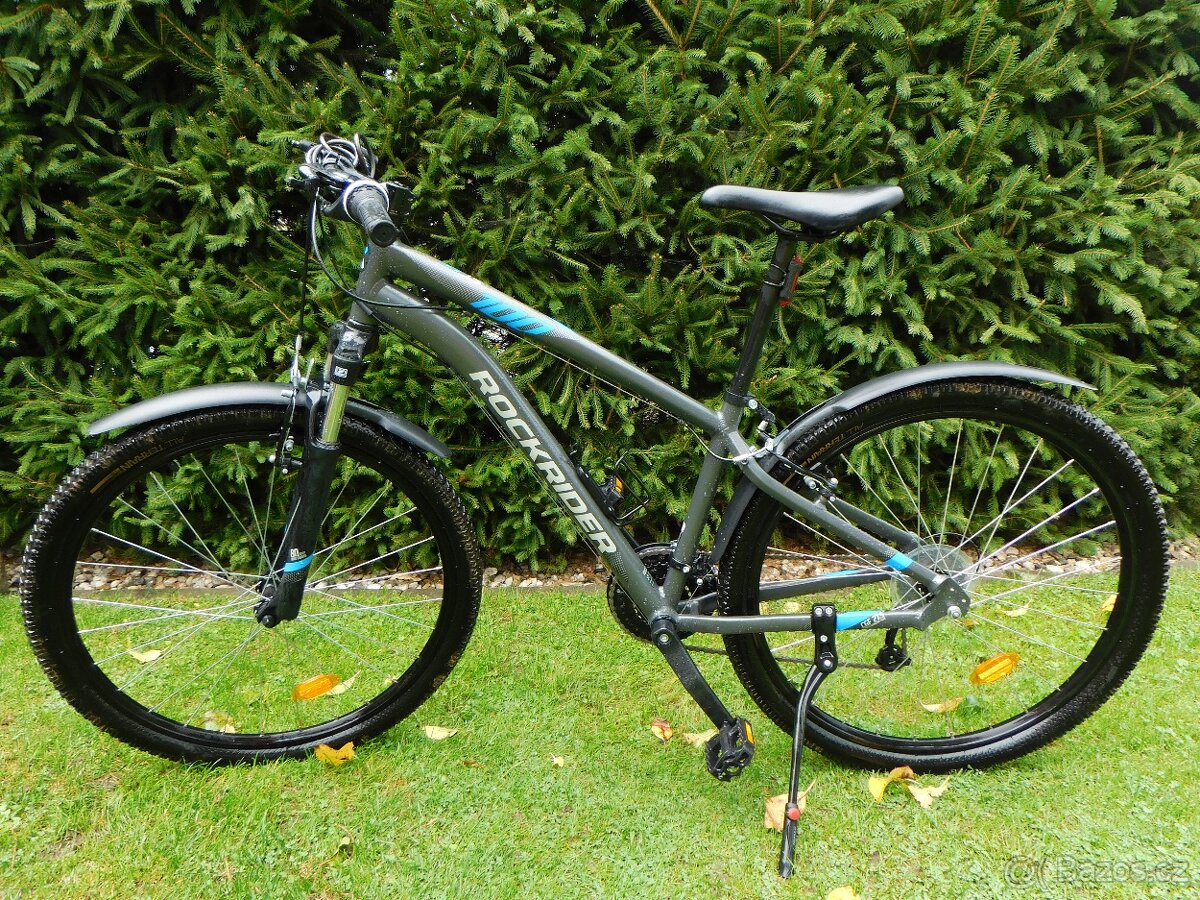 Horské kolo Rockrider vel. kol 27,5" na výšku až 170 cm