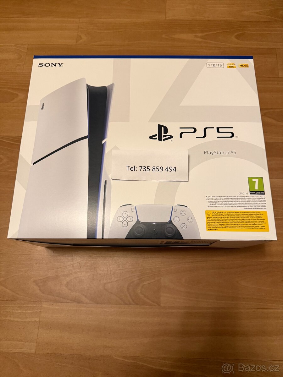 Nová Herní konzole Sony Playstation 5 Slim s Mechanikou