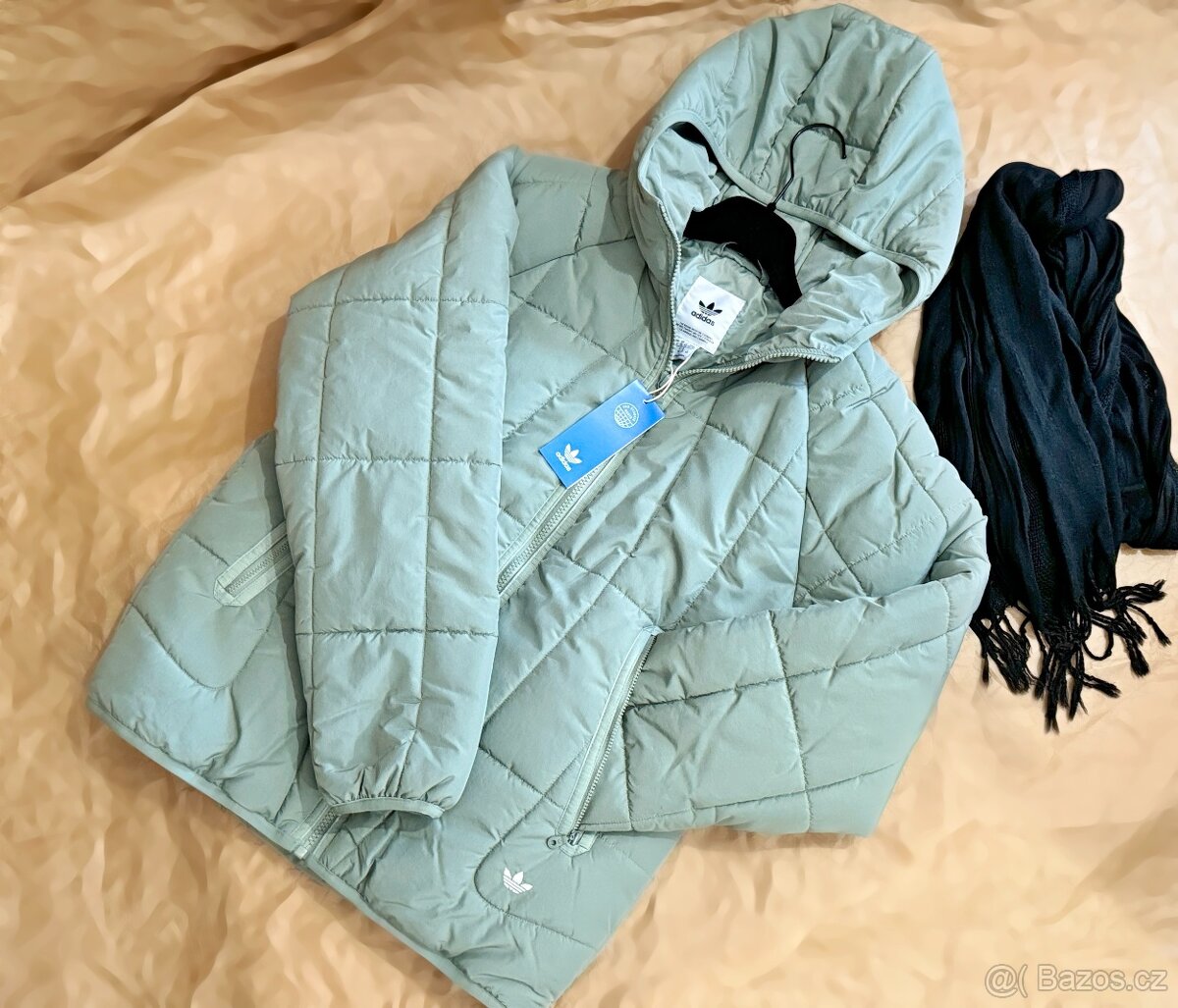 Adidas Puffer Hooded Jacket Unisex Bunda Mint XS