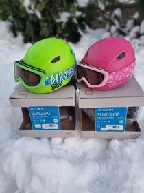 Lyžařské helmy + brýle Giro