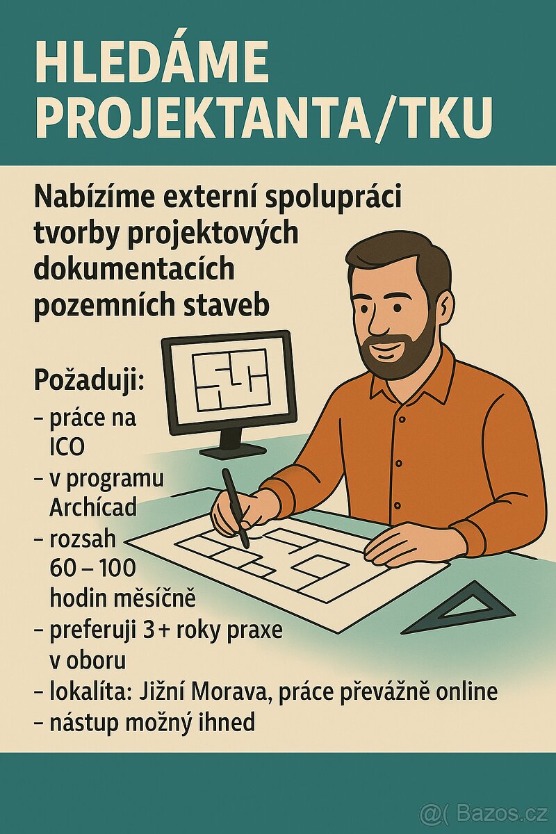 HLEDÁME PROJEKTANTA STAVEB do našeho týmu