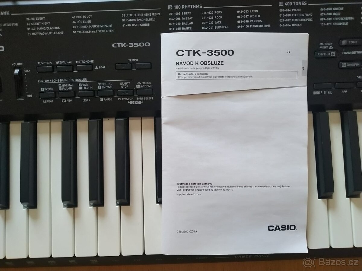 Klávesy Casio CTK -3500