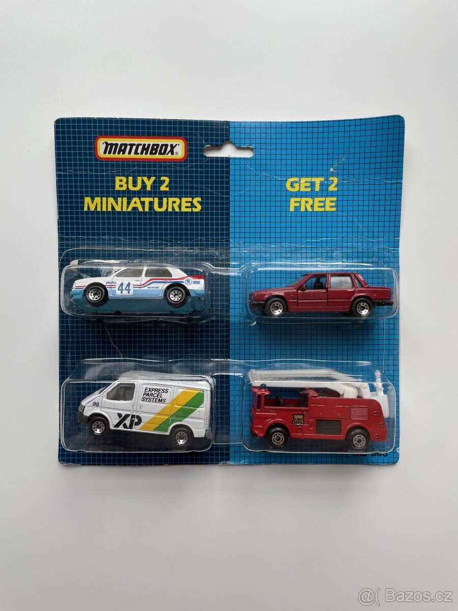 Škoda 130 LR matchbox + 3 vozy