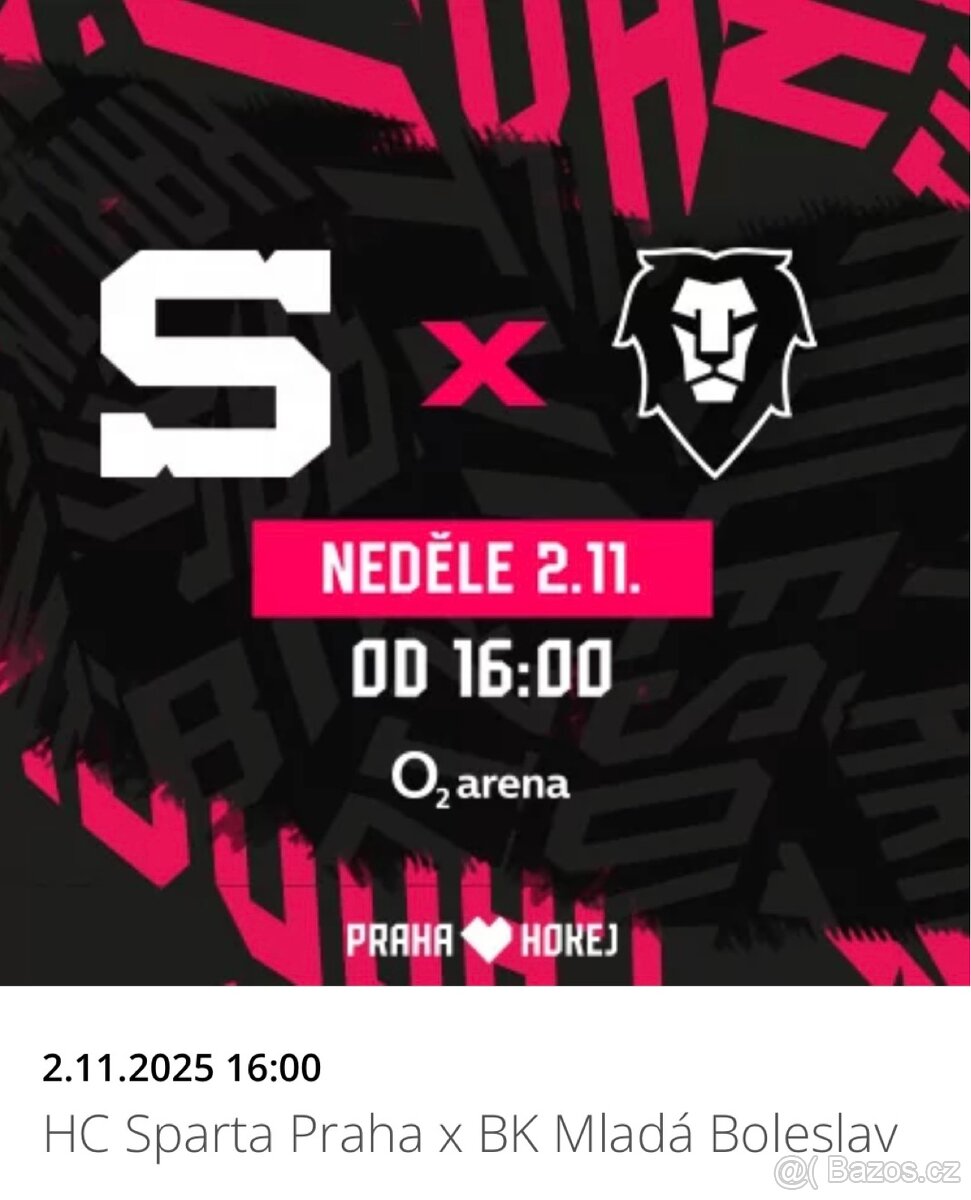 HC Sparta Praha x BK Mladá Boleslav VIP