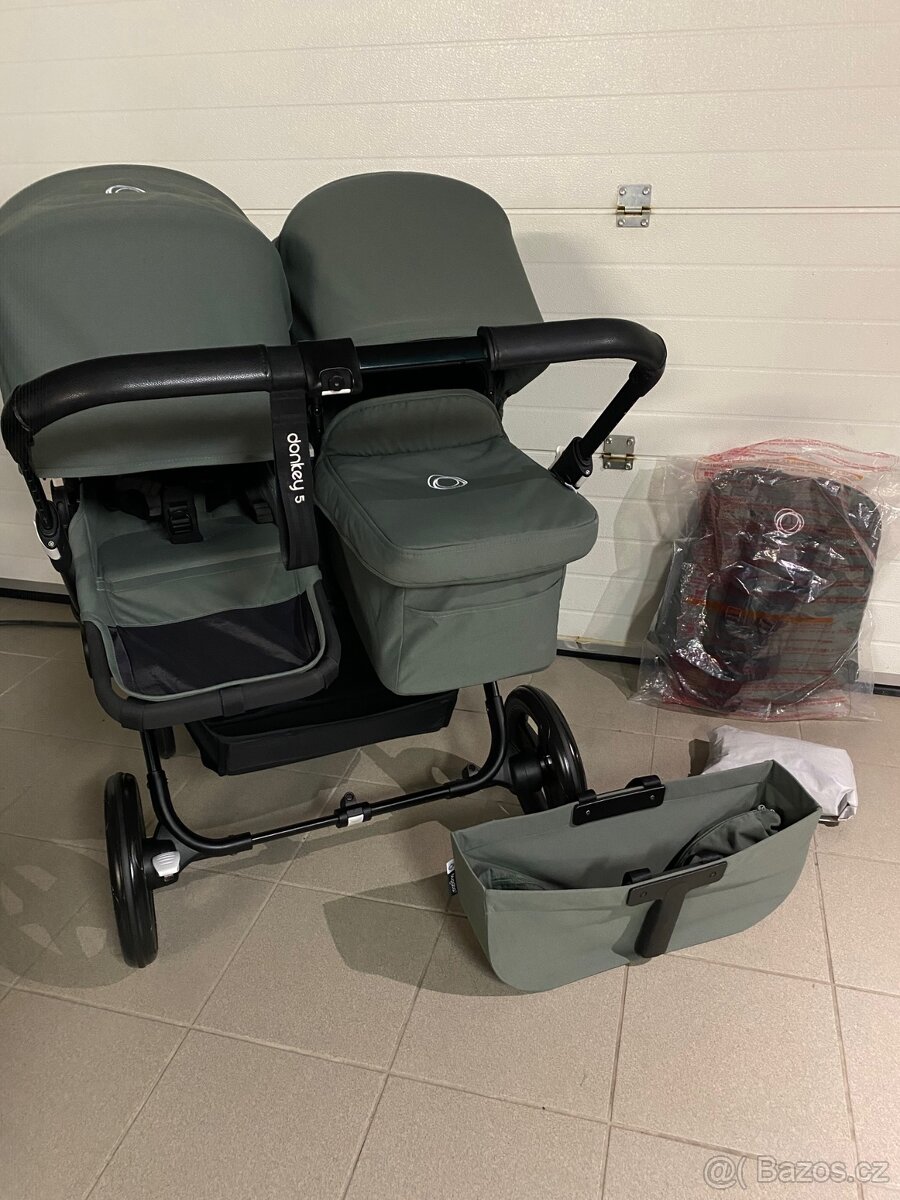 🌲🌲TOP STAV Bugaboo Donkey 5 DUO forest green 🌲🌲