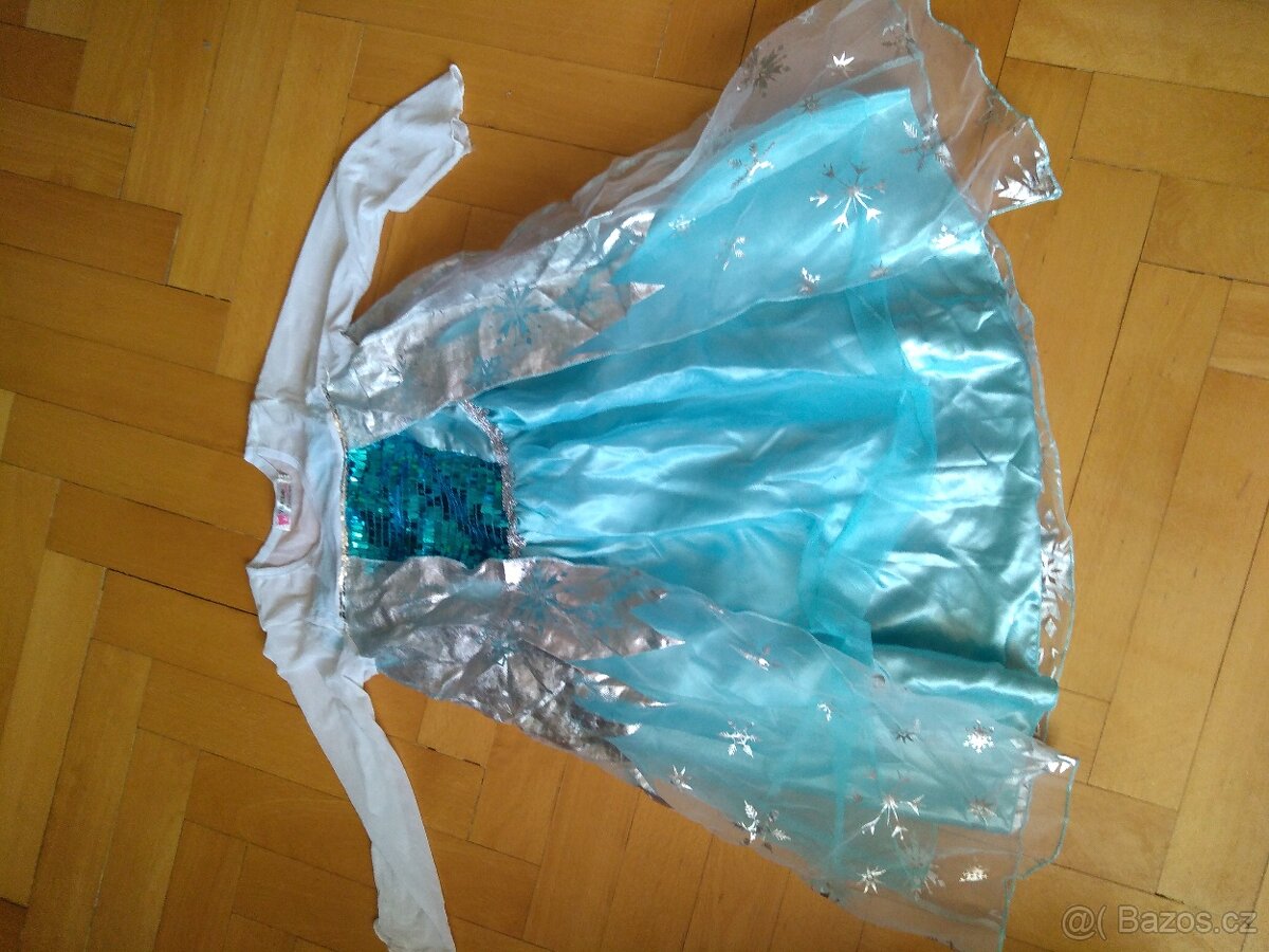 šaty na maškarní , vel. 130