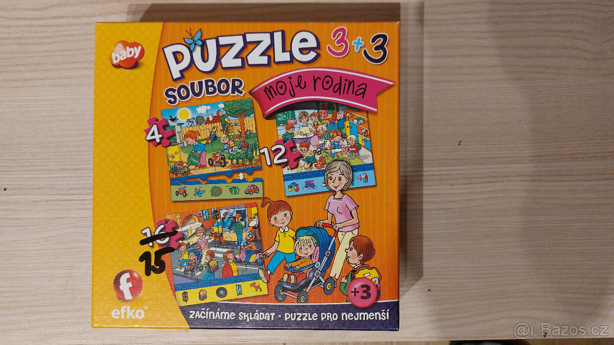 Puzzle soubor 3+3