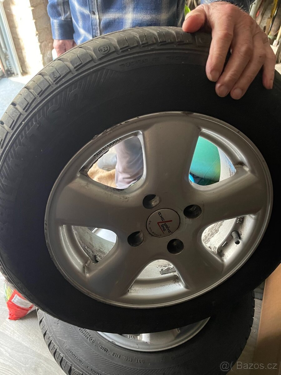 4ks Brillantis 2 185/65 R14 70% vč. alu disků 6Jx14