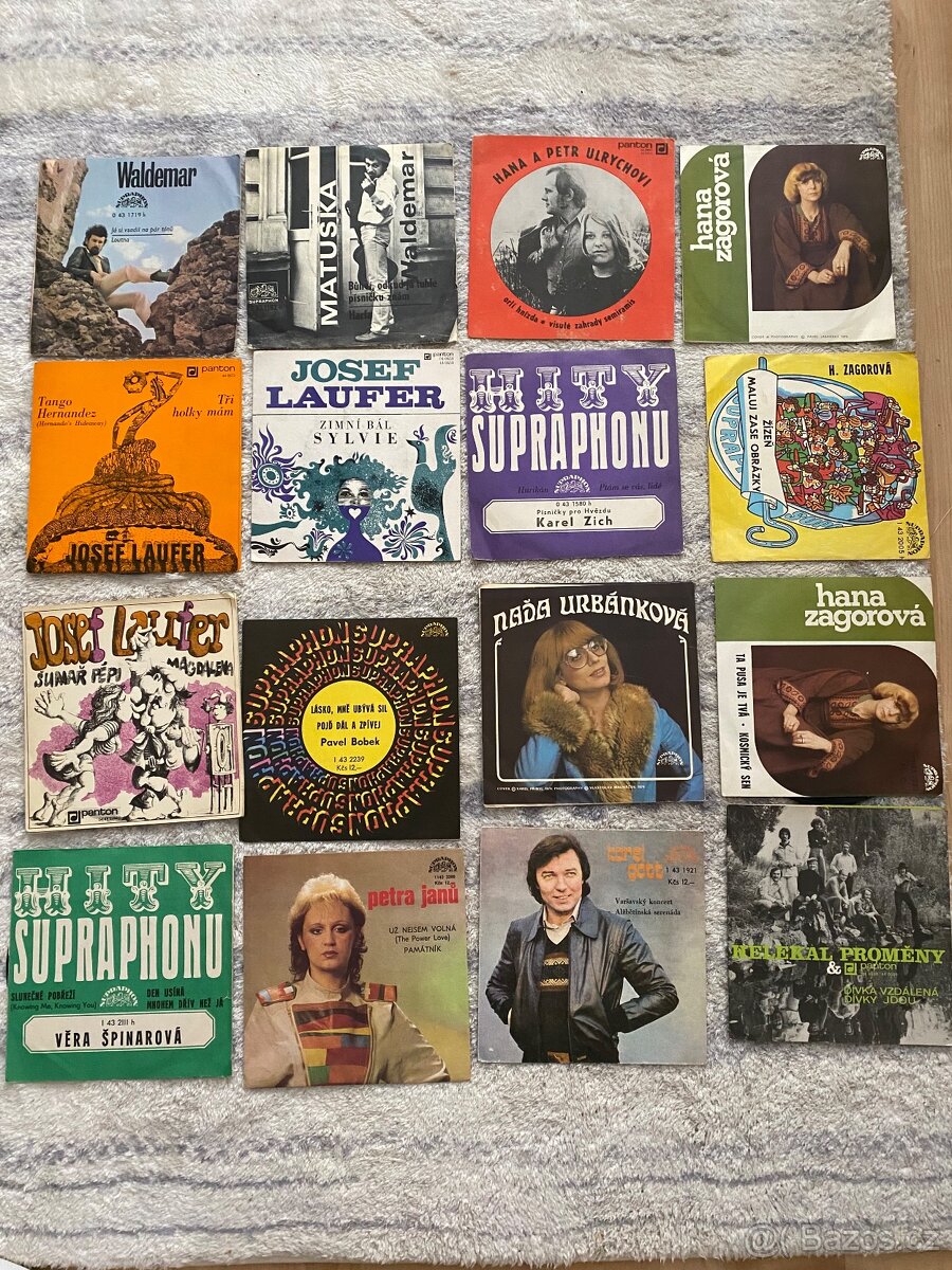 MALÉ VINYLOVÉ SP GRAMOFONOVÉ DESKY