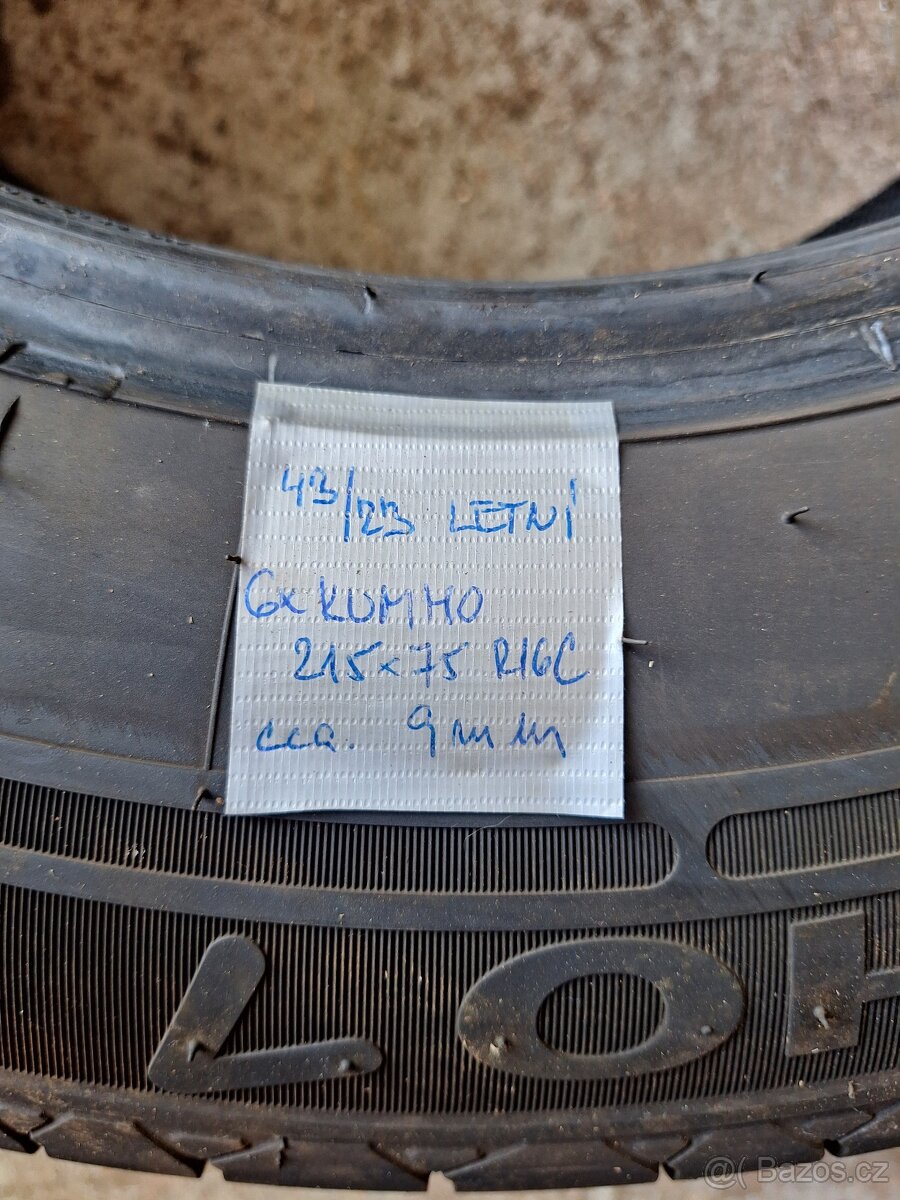 Letní pneumatiky 215/75 R16C