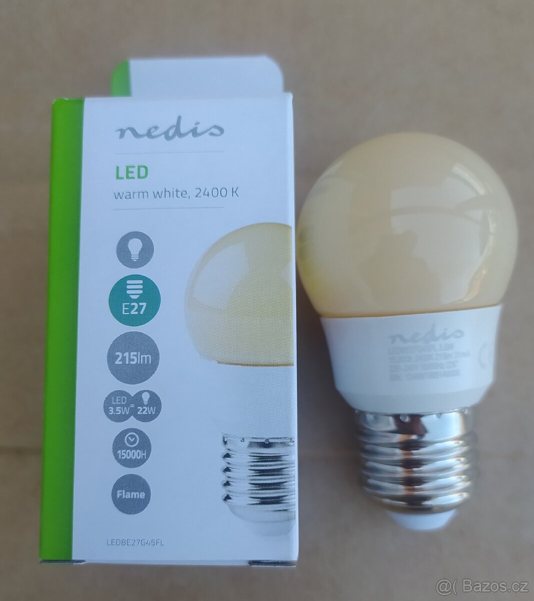 Led žárovky, 20 ks, zlaté, krátké
