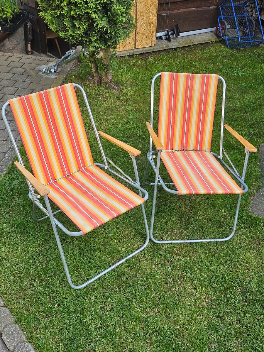 RETRO kempingove křesla