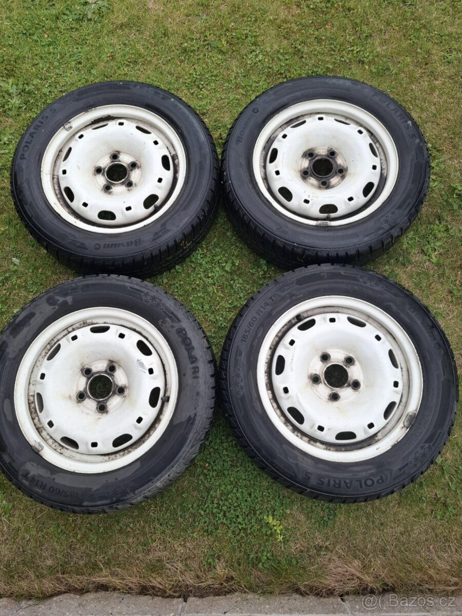 Kola Škoda Fabia 5x100 plechové disky komaxid 185/60 R 14