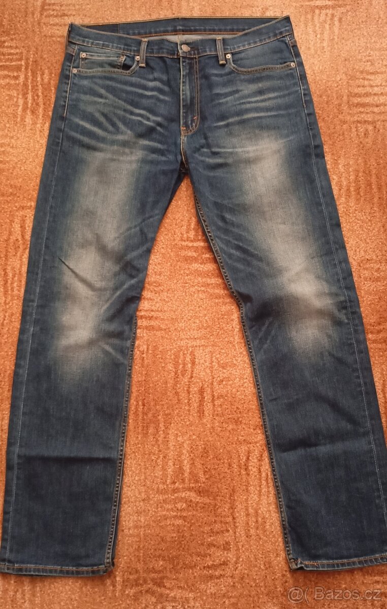 Levi's pánské modré džíny střih 504, velikost 36-34