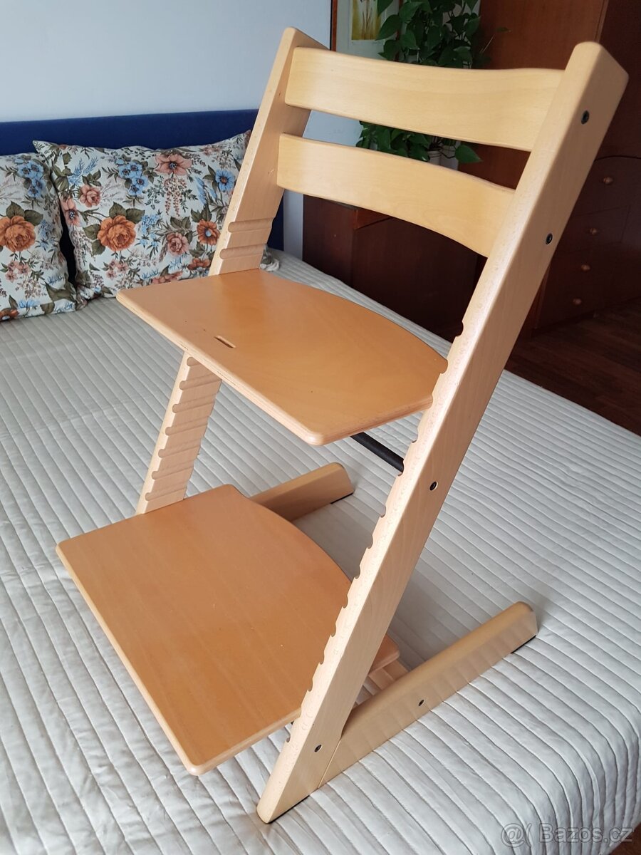 Stokke Tripp Trapp židle - Buk, Bílá, Zelená