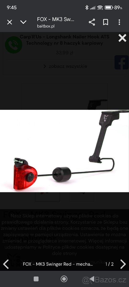 Swingery Fox MK3 2ks cerveny