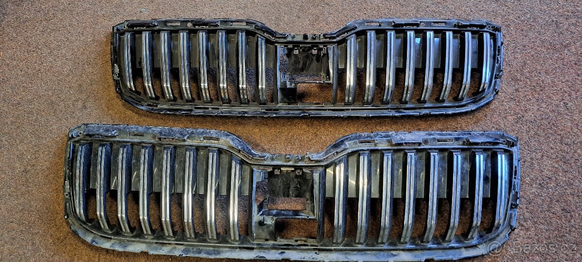 Maska narazniku skoda superb III mrizka chladice