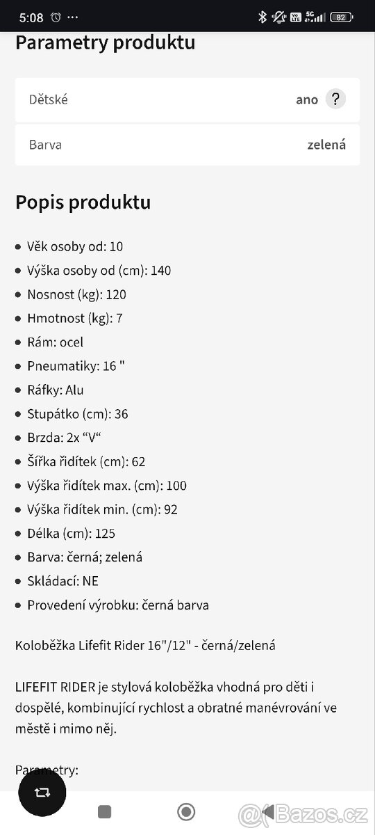 Dětská koloběžka