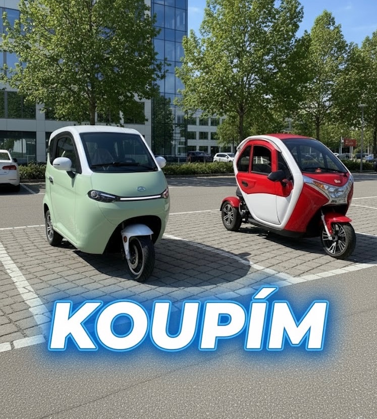 Koupím elektro tříkolku bez ŘP 25km/h