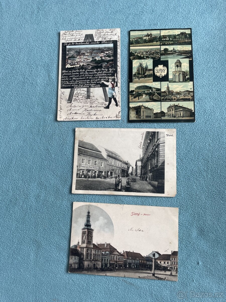 Staré pohlednice Slaný
