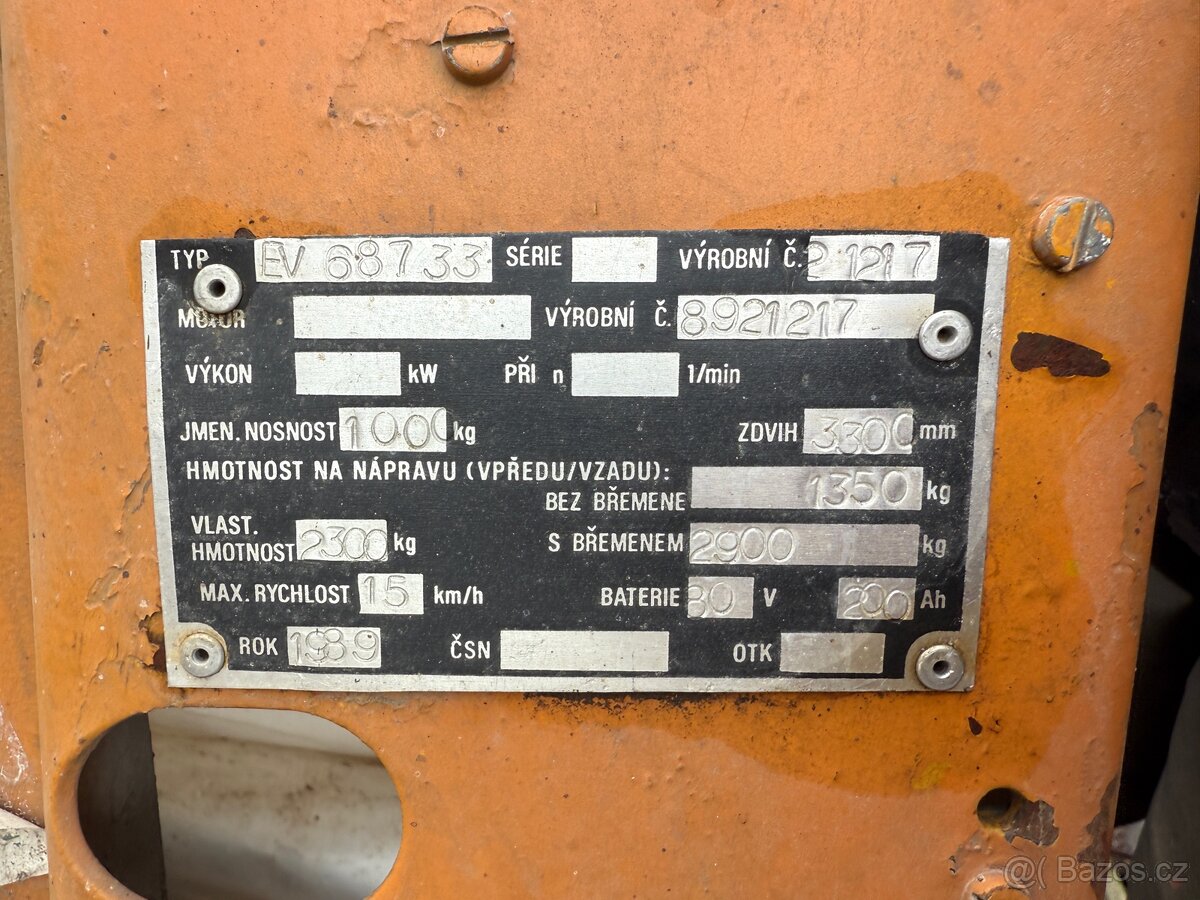 Prodám VZV Balkankar EV 687