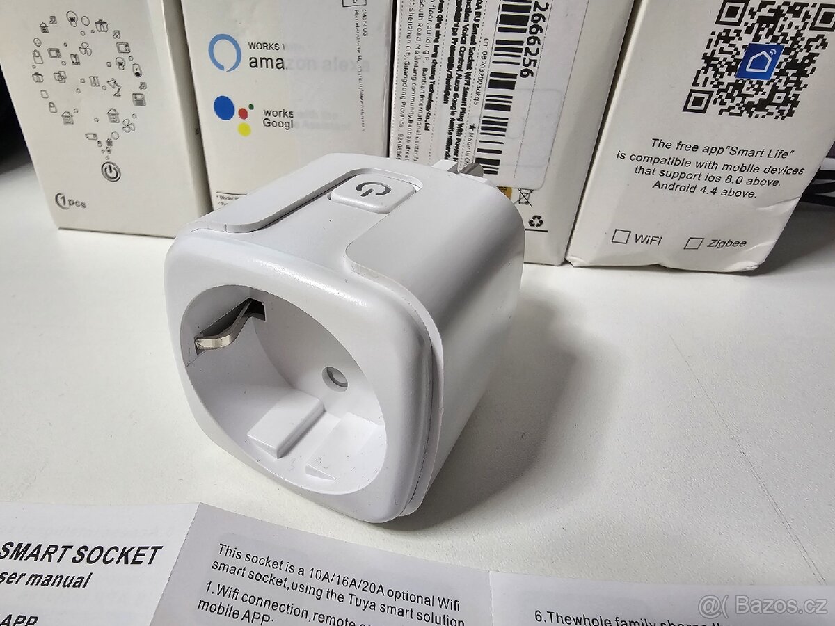 Tuya Smart Home Socket WiFi 20A EU Zásuvka