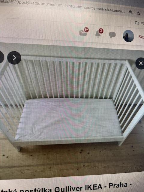 Dětská postýlka bílá