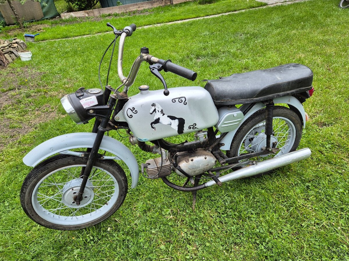Jawa 23 Mustang bez TP, šedý 8.