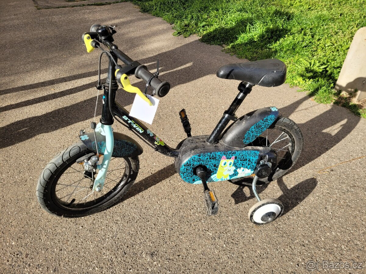 Dětské kolo B-TWIN/Decathlon s kolečky