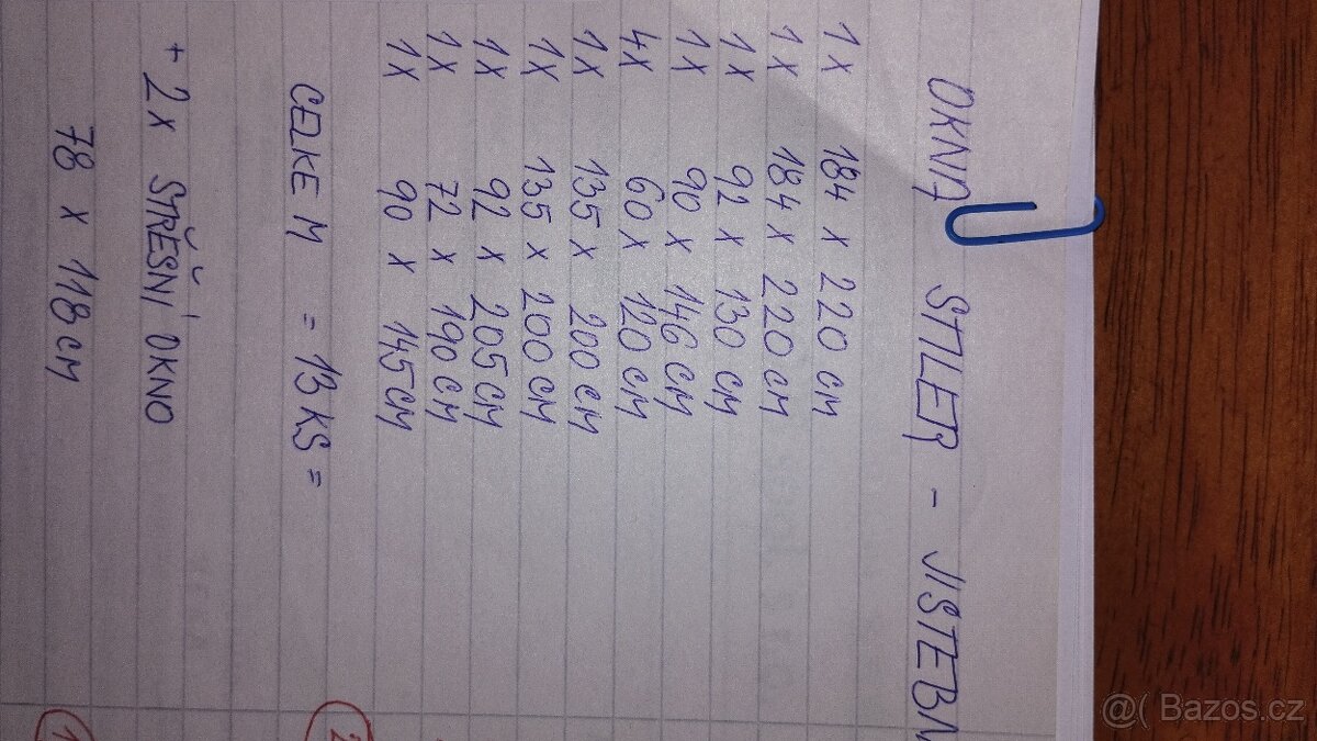 Plastové okna 13 ks