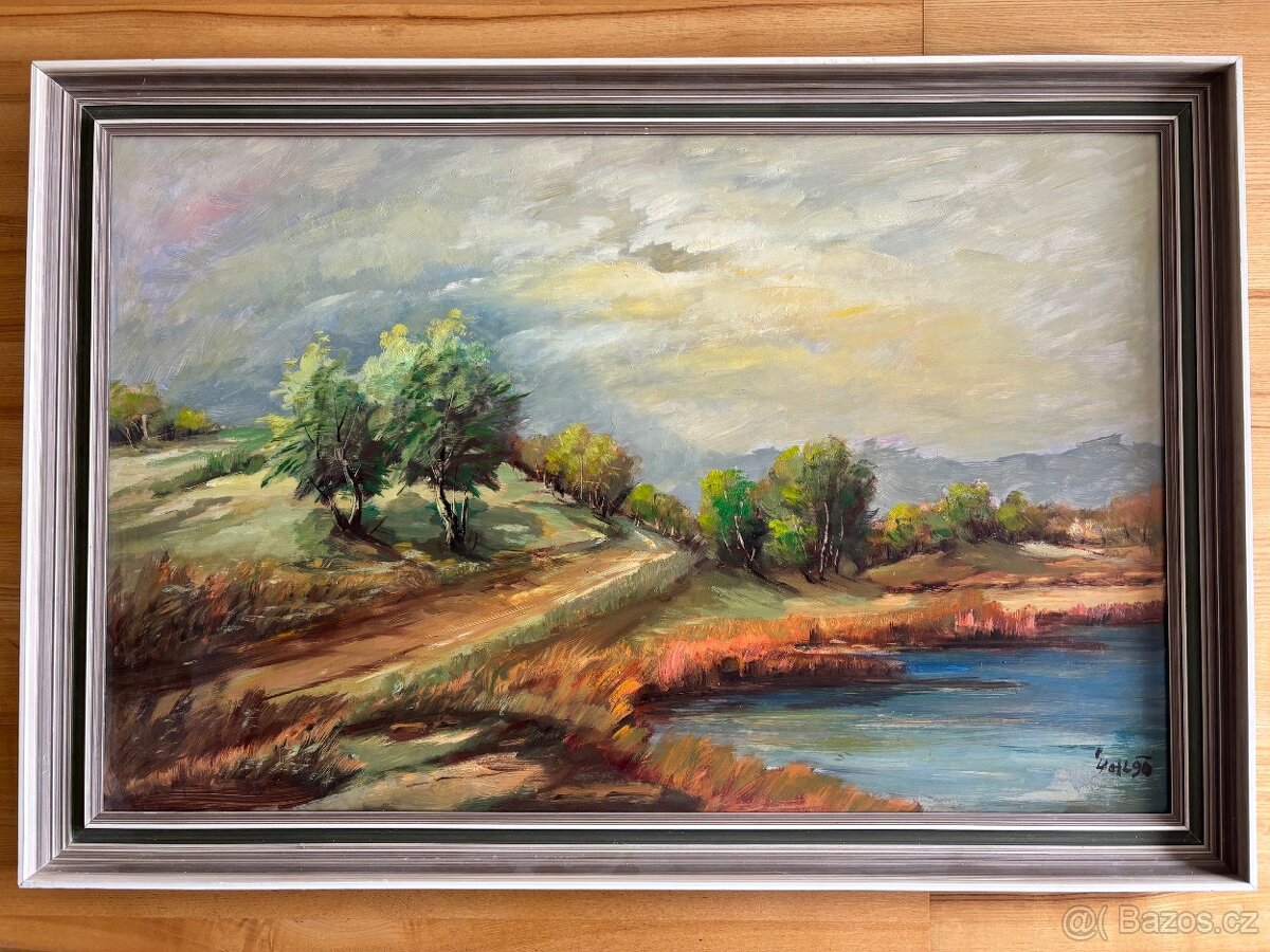Obraz Jaroslav Štefl, olejomalba na desce 63x93