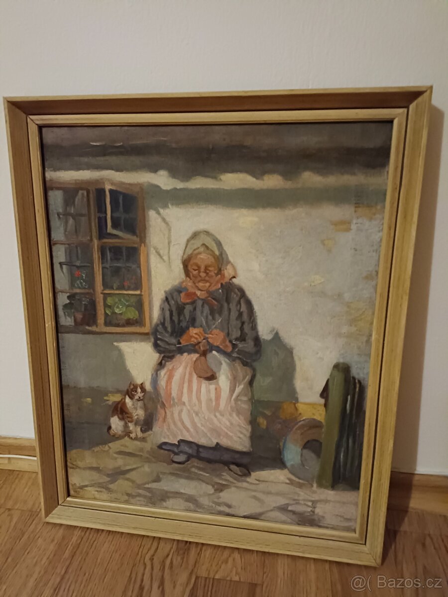Obraz, Petr Jaroš ( 1859 - 1929 )