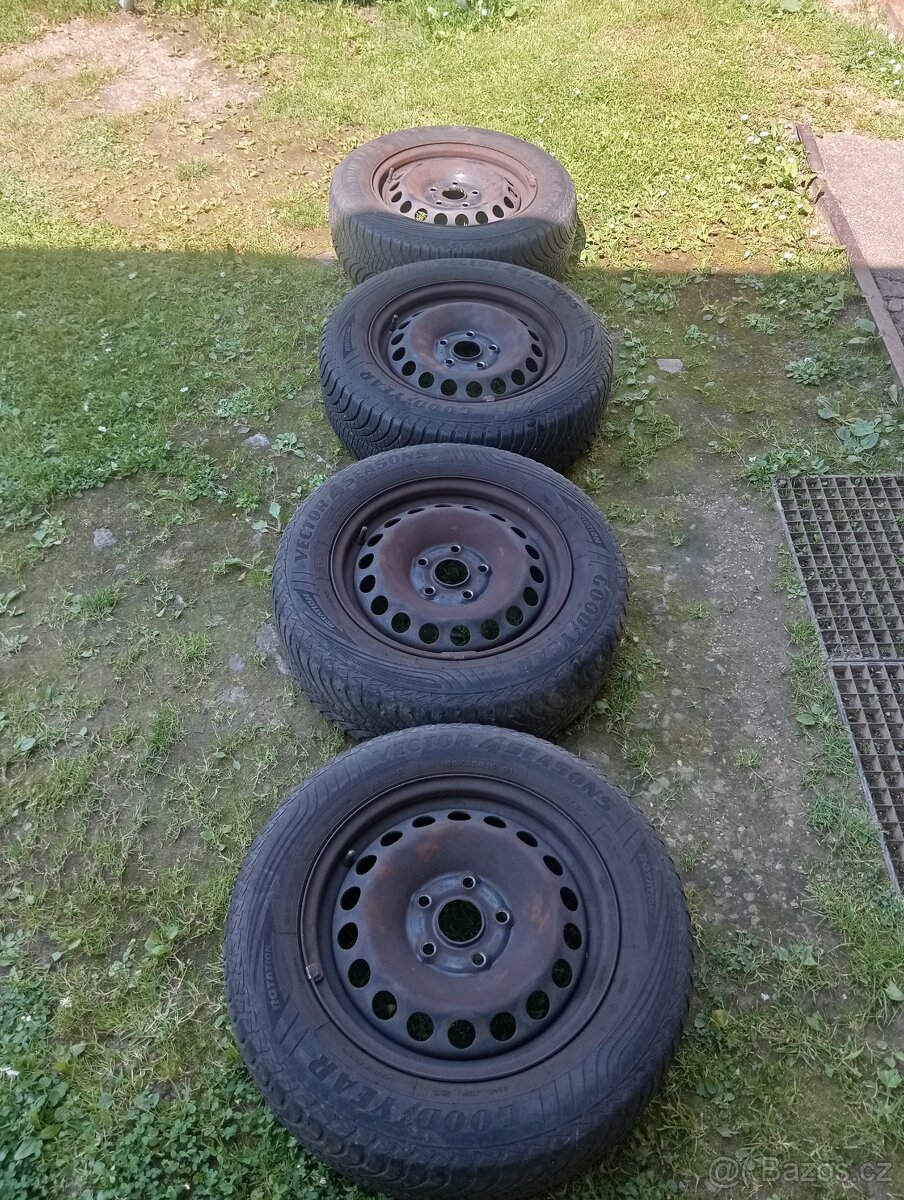 Sada Disků 5x112 s pneu 195/65/R15+ origo poklice