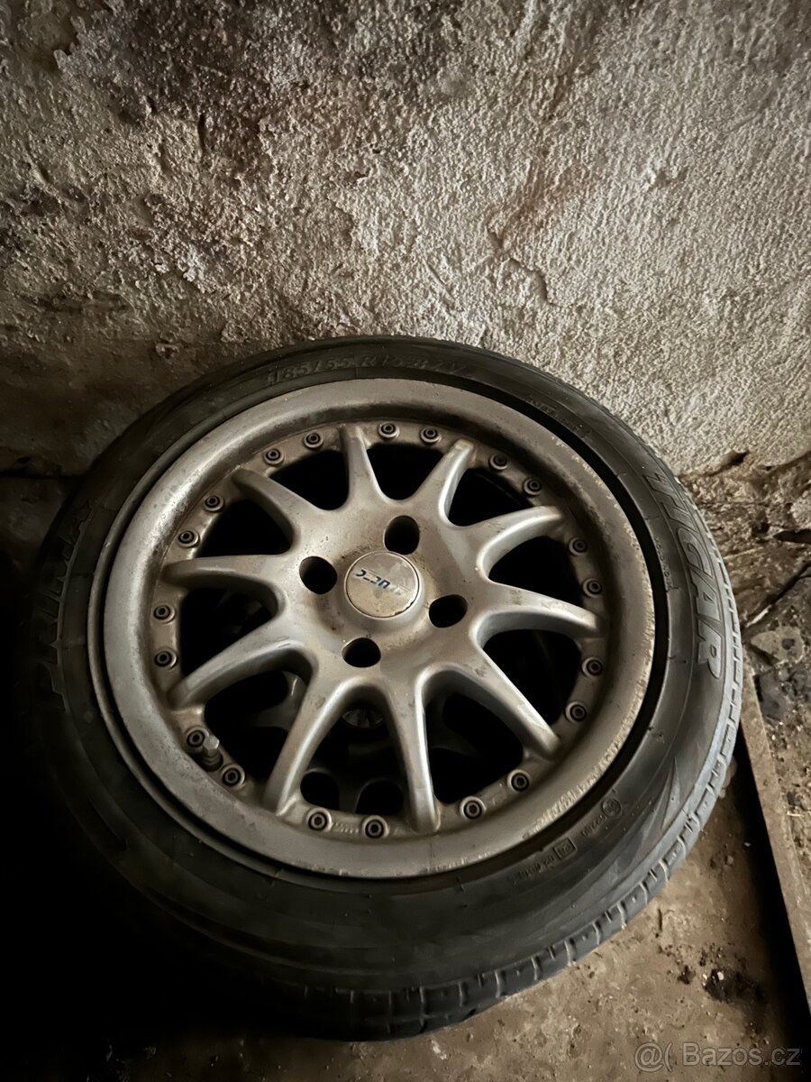 2x ALU 5x100 a 4x108 a pneu R19