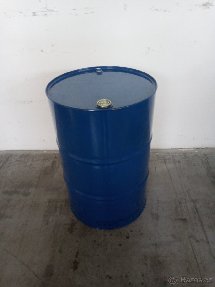 Plechový kovový  sud  200 l bez deklu - více ks pěkné.
