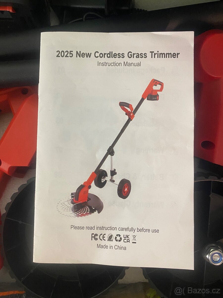 Bezdrátová akumulátorová sekačka na trávu