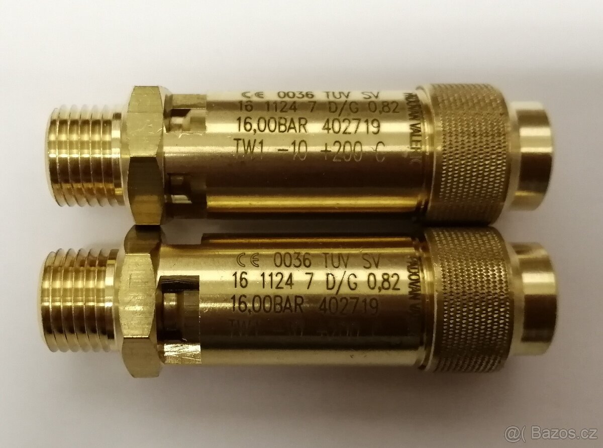 Prodám nový nepoužitý pojistný ventil G1/4"-16bar