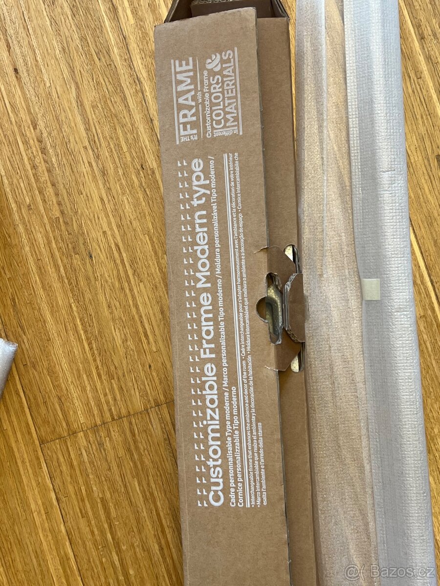 Samsung the Frame nový rámeček hnědé dřevo