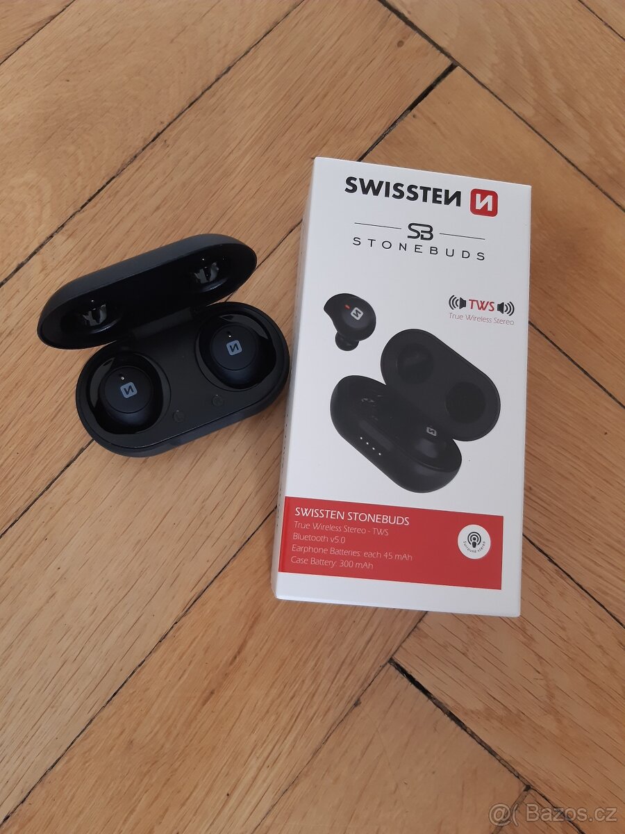 Bezdrátová sluchátka Swissten Stonebuds