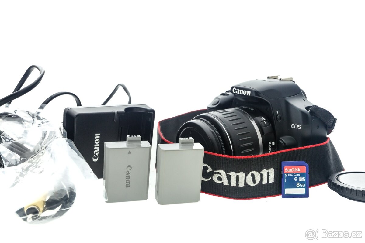 Zrcadlovka Canon 450D +18-55mm + přisl.