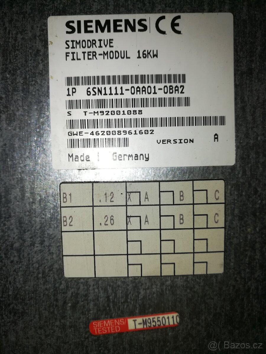 Filtr Siemens 16kW