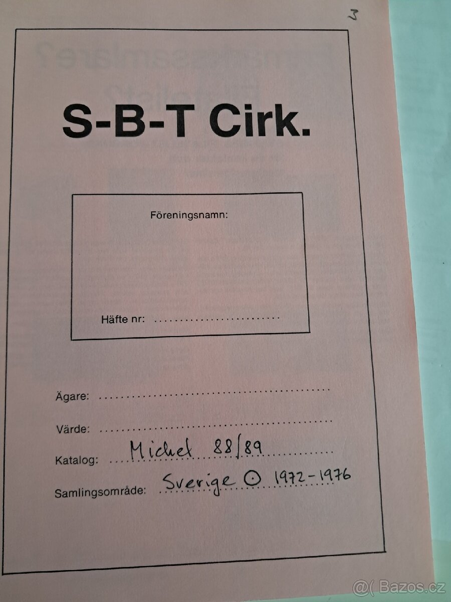 Švédské známky 3
