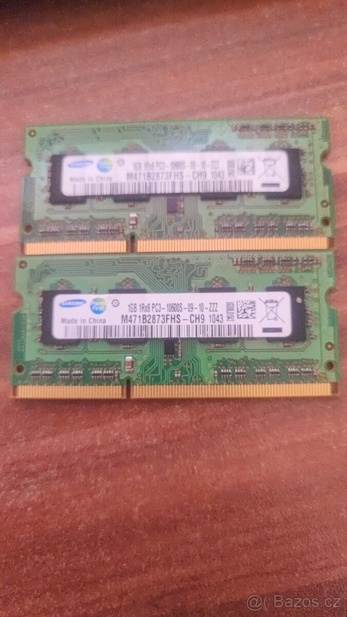 DDR 3 Sodimm 2 x 1GB