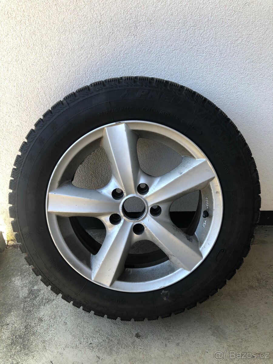 Kola na zimních pneu-rozteč 5x112, 205/60 R16 (Pneu Vraník)