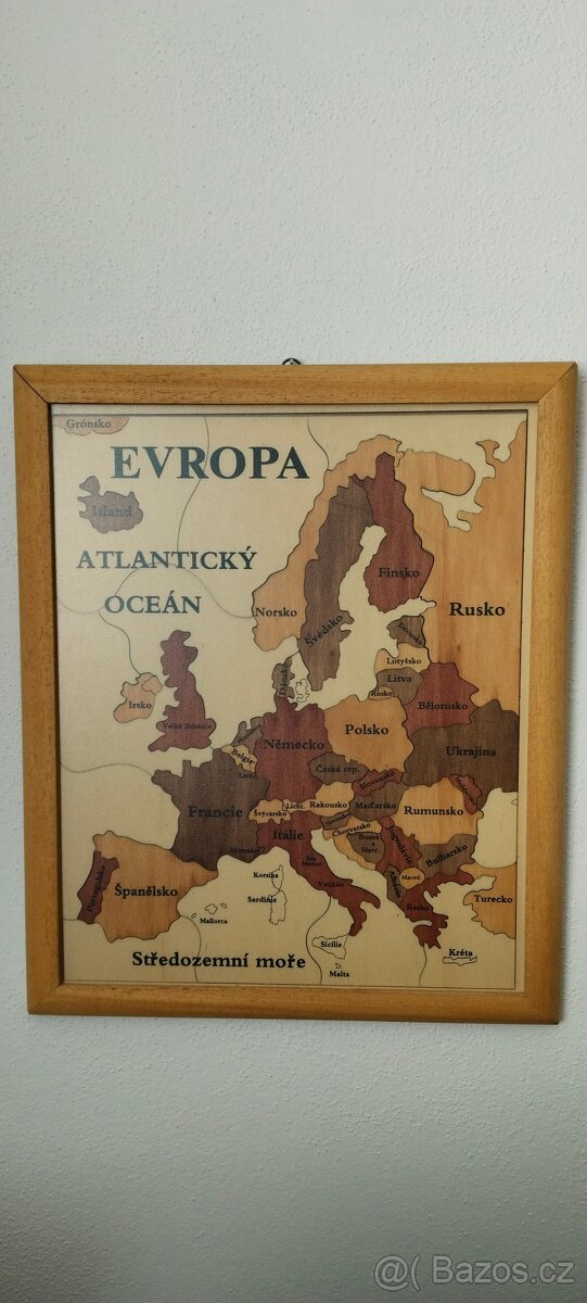 Mapa v rámu