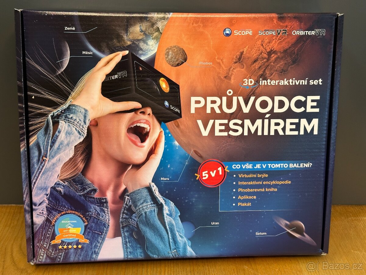 Průvodce vesmírem - vzdělávací sada s VR brýlemi, CZ, NOVÁ