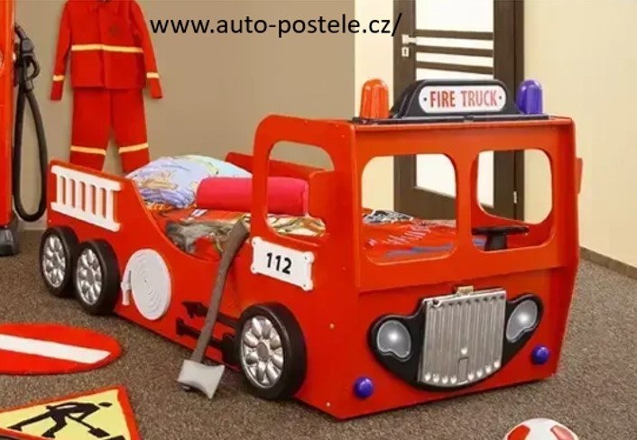 Dětská postel / postýlka hasiči / hasičské auto