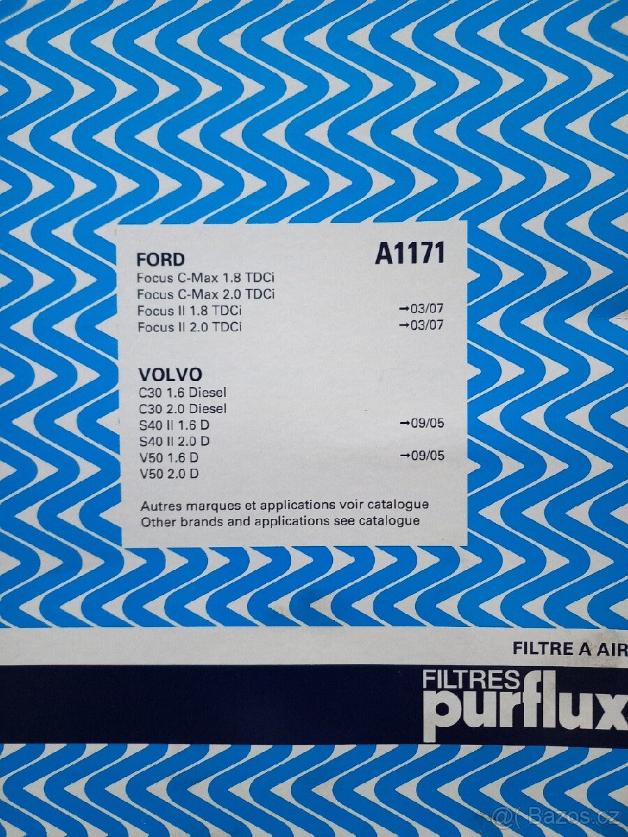 Vzduchový filtr Volvo, Ford