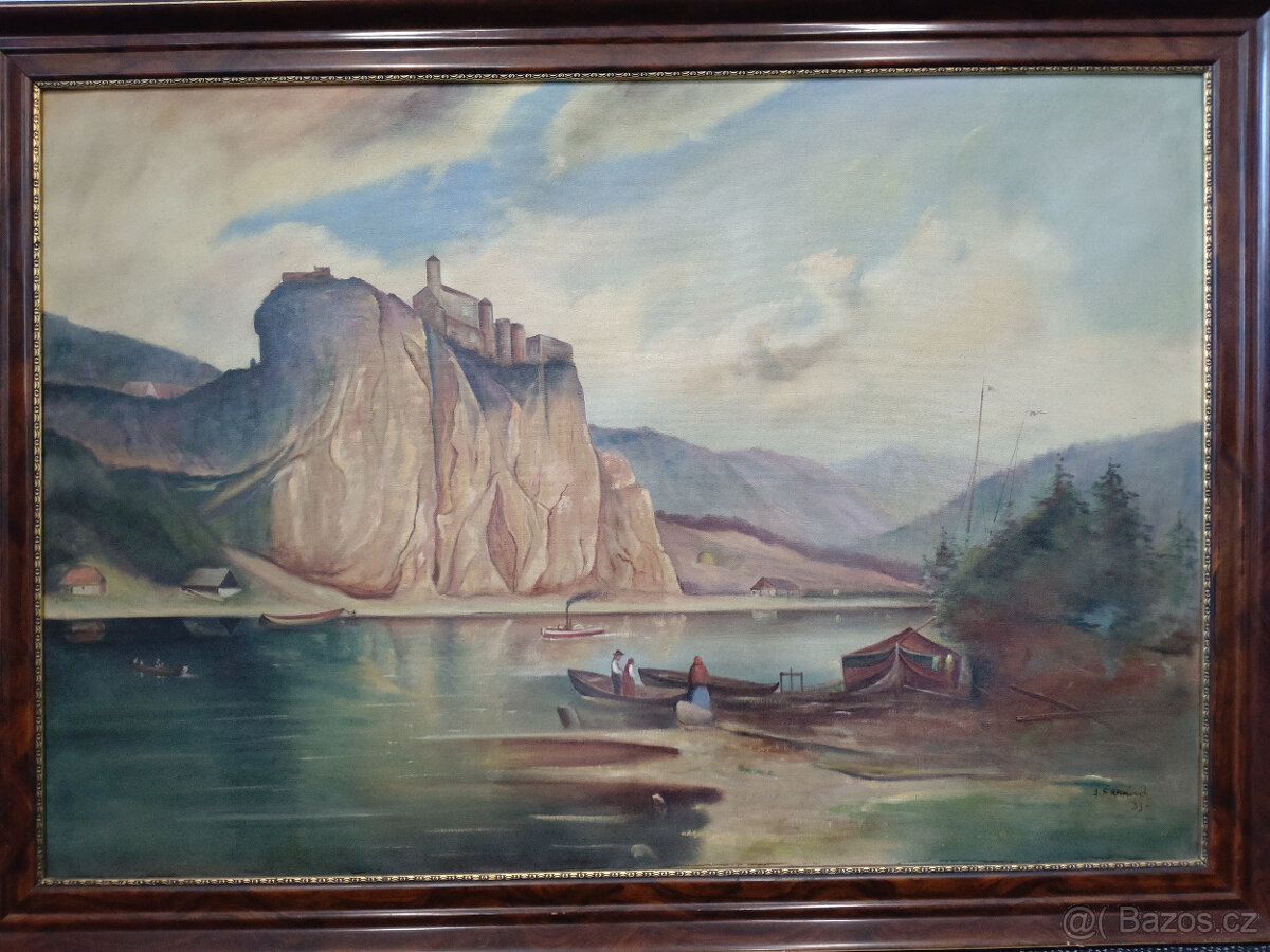 Starý obraz - hrad Střekov