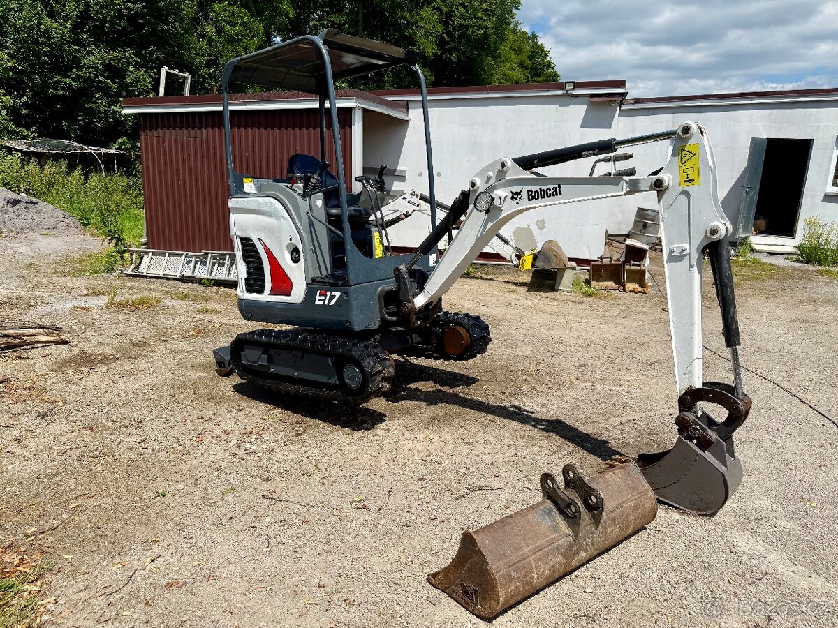 Minibagr Bobcat E17, Rok 2019,Vaha 1711kg